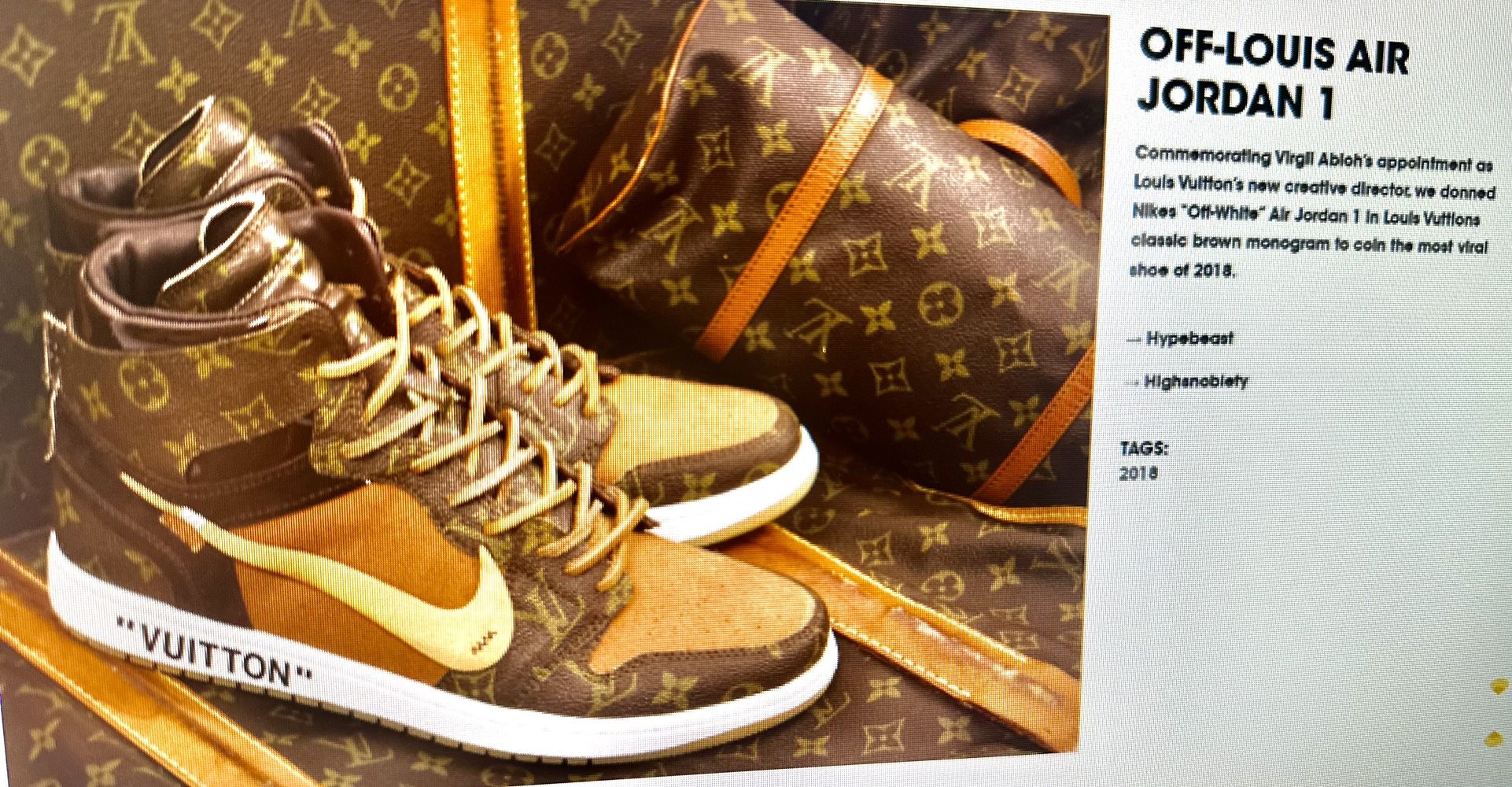 Off louis air jordan 1 hot sale