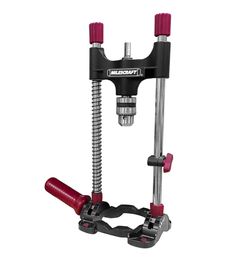 Portable Drilling Guide – Precision jig attachment for accurate angled or straight drilling, featuring an adjustable guide and a portable drill press 