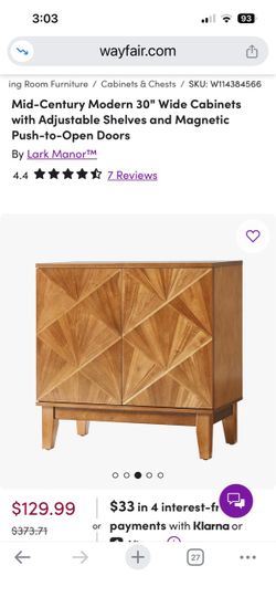 Lark Manor Mid-Century Modern 30" Cabinet