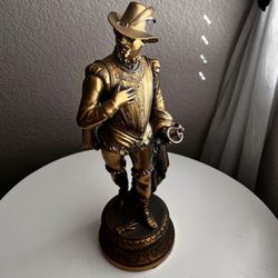 🗡️ Vintage Cast Metal Statue of Don Juan