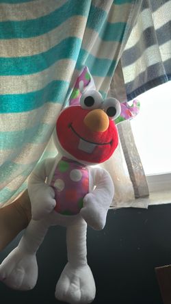 Elmo Easter bunny plush
