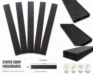 Ebony fingerboards/ exotic woods