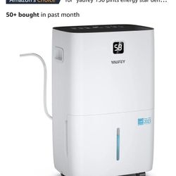Yaufey 150 Pints Energy Star Dehumidifier with Pump for Home
