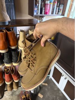 Red Wing Moc Toe Olive Mohave 11D