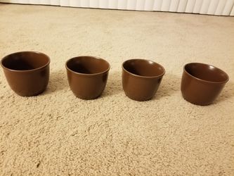 Brown Decorative Decorations Bowl Storage Ceramic Holder Container Jar