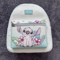 Disney loungefly Mini Backpack Stitch Hibiscus