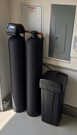 Custom Brand New Dual Tank Salt Softener with Filtration & RO Alkaline Kitchen Filter