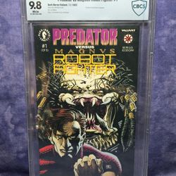 Predator Vs Magnus Robot Fighter #1 1992 CBCS 9.8 WP DHC Valiant Crossover