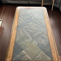 Coffee Table - Wood with slate top