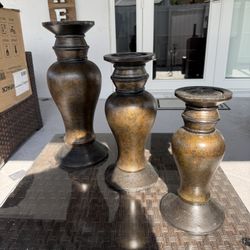 Candle Holder 3 Piece Decoration 