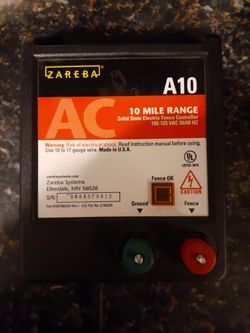 Zareba 10 mile electric fence charger