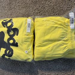 Sp5der Big Star Jumpsuit Yellow 