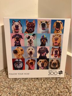 Buffalo Games Follow Your Nose Dog Puzzle 300 Large Pieces