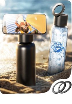 AINOPE Smart Water Bottle Beach Accessories with MagSafe Holder