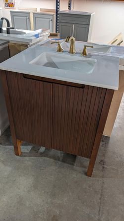 30in Bathroom Vanity with Top and Faucet - AS IS