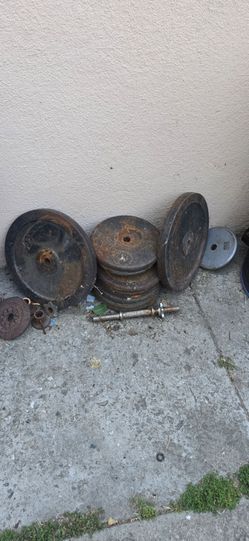 $200  OBO weights, 2 bars and weight bench