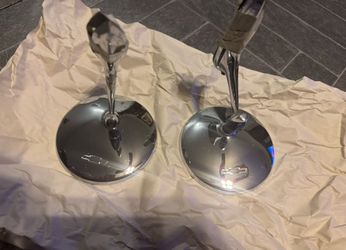64 impala chevrolet round bowtie mirrors