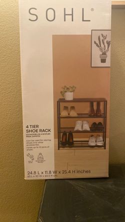 4 New Tier Shoe Rack