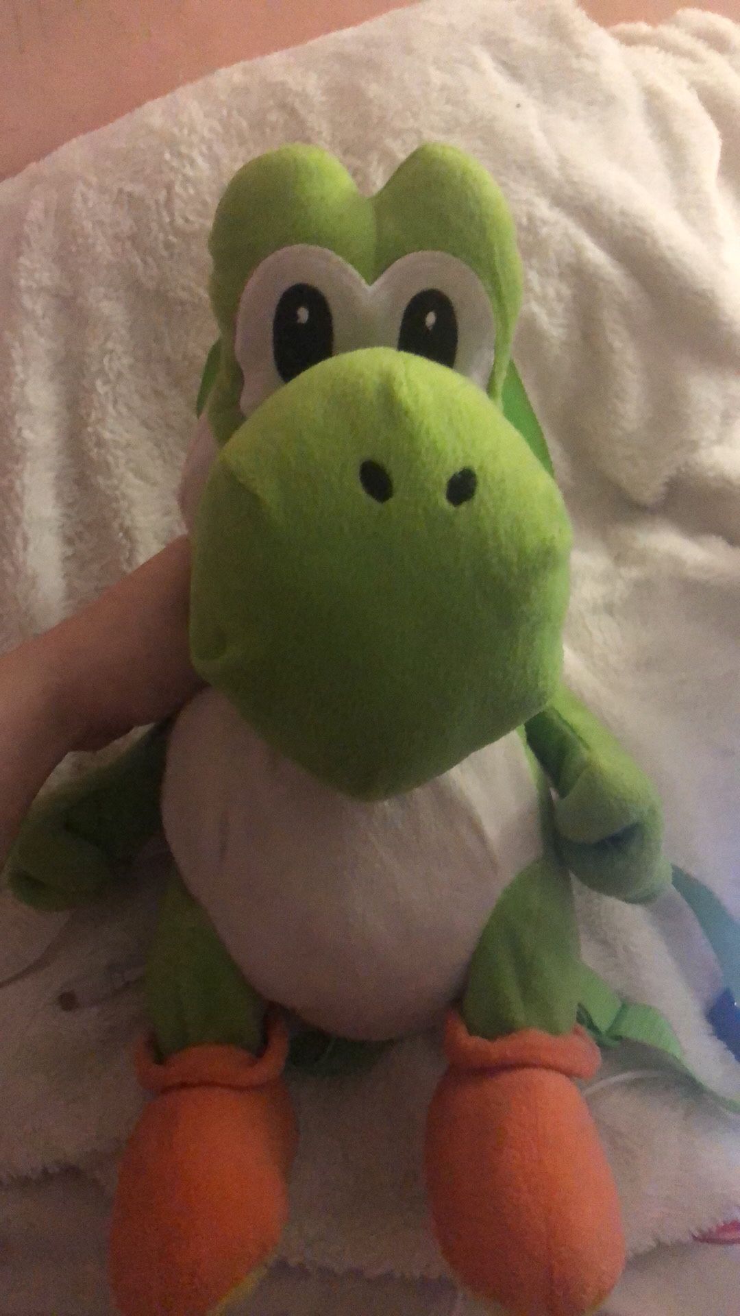 nintendo yoshi plush bag 