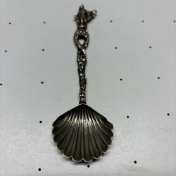 Vintage Souvenir Spoon Collectible Italy Montagnani Scalloped Shell