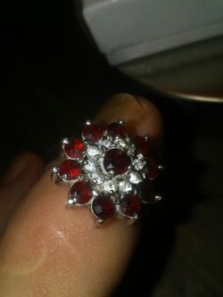 Topaz ring sterling silver real stone