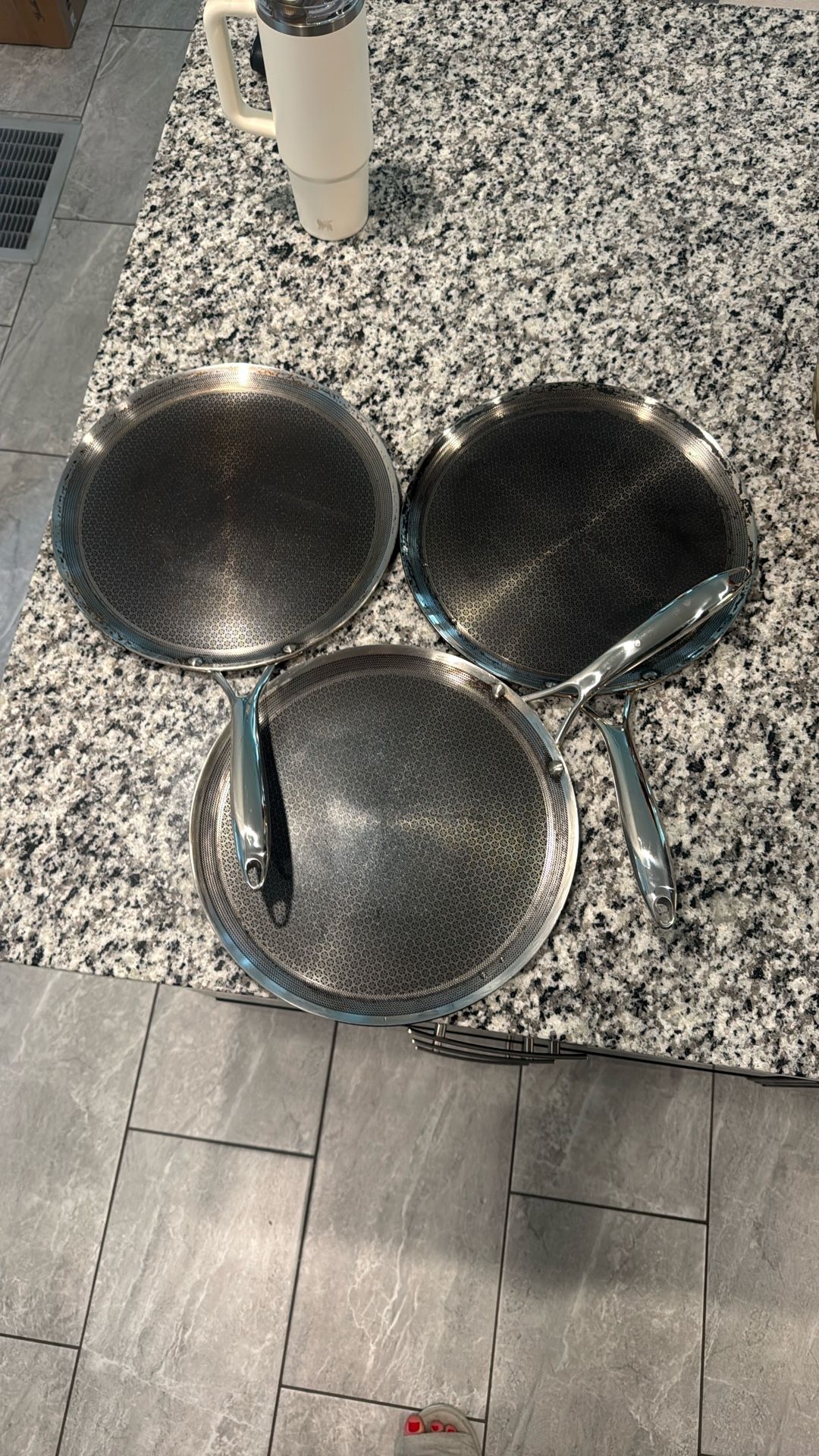 Hexclad 12” Hybrid Griddle Pan $80 Each
