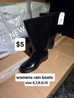 New women's rain boots $20 retail  assorted sizes available