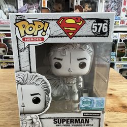 EXCLUSIVE LIMITED EDITION ONLY 9500 PCS Sketched Deco Superman Funko Pop #576 DC