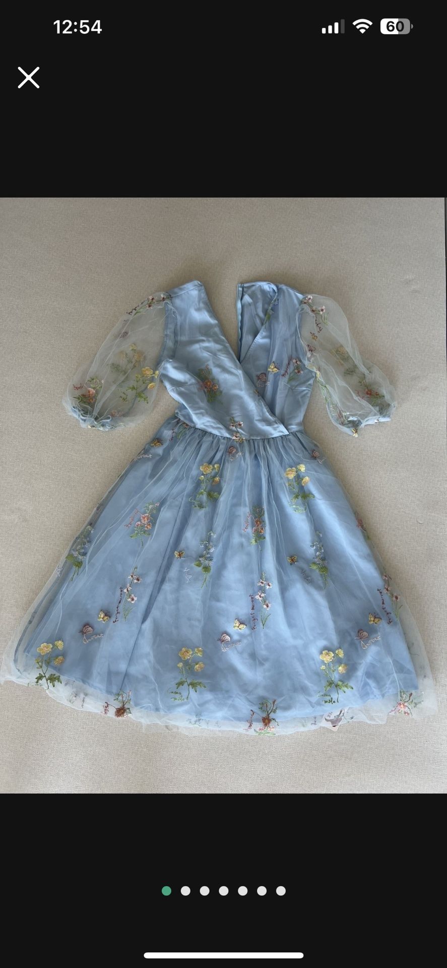 Princess Costume Blue Dress Women Small