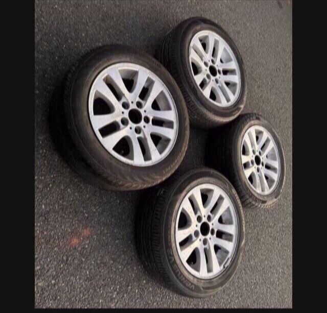 4 — 205/55r16 5x120 5x4.72 Stock Bmw Wheels Rims 80% Treads Tires !!!!!!!!