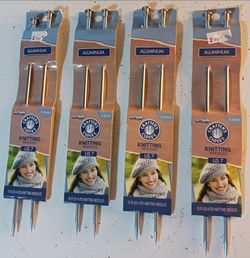 NEW CRAFTER'S CLOSET ALUMINUM KNITTING NEEDLES US 7 4.5 MM PRICE IS PER PAIR