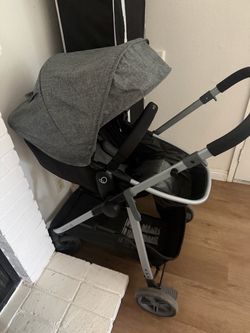 Baby stroller and car seat with base