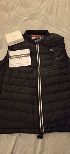Black Heated Apparel Quilted Vest