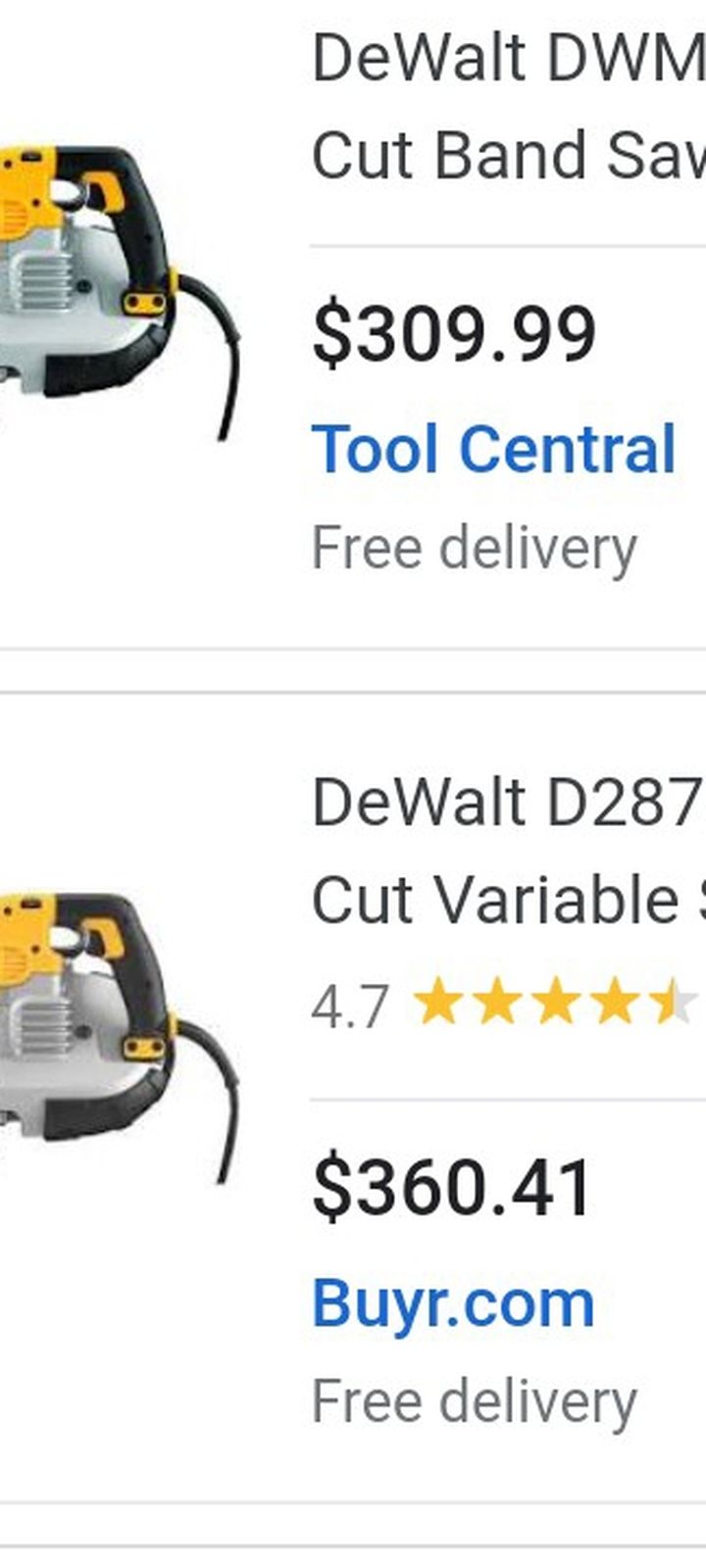 Dewalt Band Saw