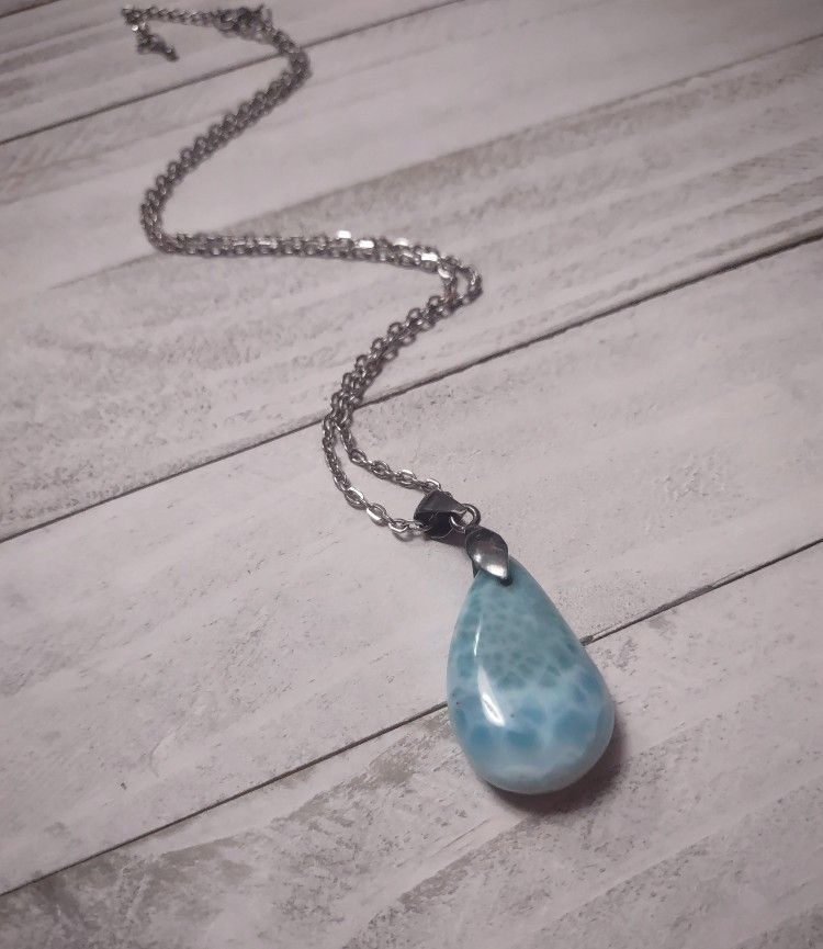 Larimar Pendant Necklace
