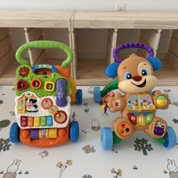 2 Baby Push Walkers / Activity Walkers – Good Condition
