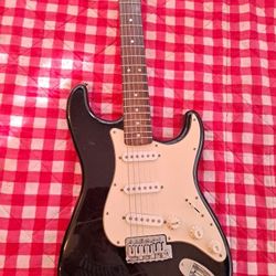 Fender Squier electric guitar  Maple fingerboard black