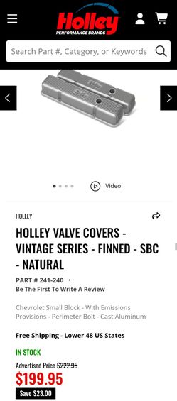 Valve Cover SBC Chevy GMC GM 350