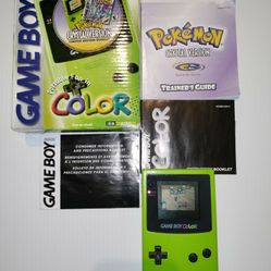 Gameboy Color Pokemon Crystal Bundle 