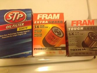 New in box oil filters