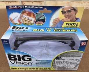 NEW Big Vision Magnifying Glasses