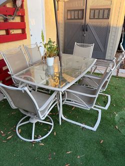 6 chairs & table