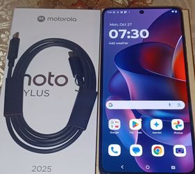 MOTOROLA G STYLUS 2025 5G 128GB ANDROID NEW IN BOX CLEAN IMEI FOR METRO ONLY OR FOR WIFI USE ***NOT UNLOCKED***
