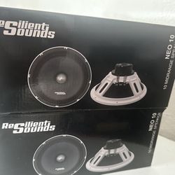 Resilient Sounds Powerful/Clear Neo 10" midrange 250RMS/500Watt