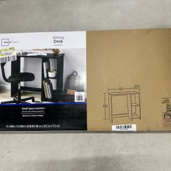 Mainstays Quick Assembly Desk, Black Finish