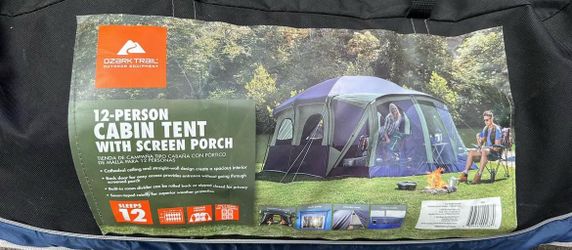 Ozark Trail 12-Person Cabin Tent with Screen Porch