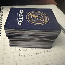 English One Piece bulk cards