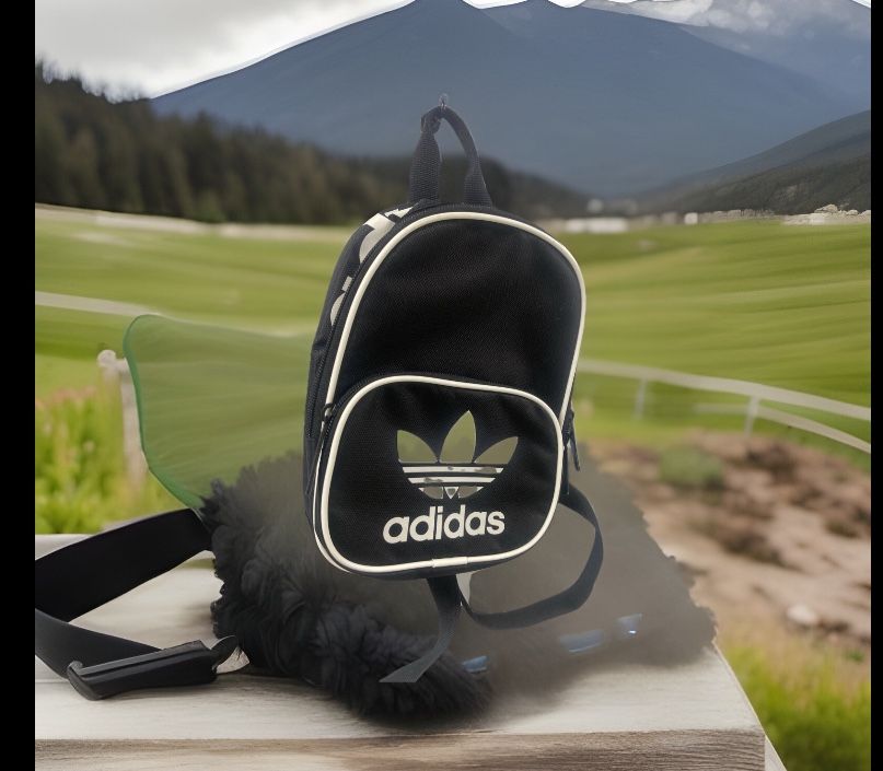 Adidas Originals Santiago Black White Mini Bag Makeup School Lunch Bag #I 0-