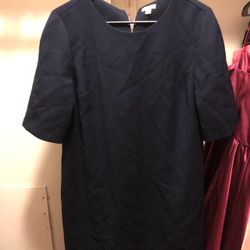 Gap Navy Blue Black Dress with Zipper down the entire back. Size 12