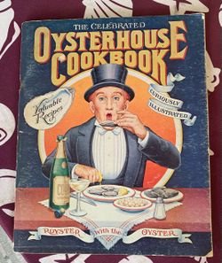 The Celebrated Oysterhouse Cookbook (featuring the tagline "Royster with the Oyster" and "Curiously Illustrated")